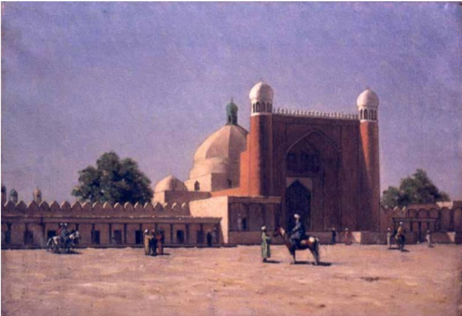 Входные ворота во дворце кокандского хана.