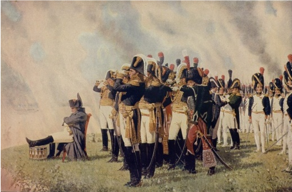 Наполеон на Бородинских высотах.